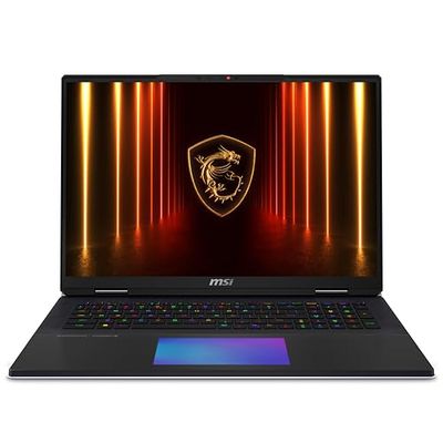 MSI Titan 18 HX AI A2XWJG-609FR : Intel Core Ultra 9 285HX - 64GB DDR5 - SSD 6TB - Nvidia RTX5090 24GB - 18' UHD+ Miniled 120Hz - Windows 11 Professionnel