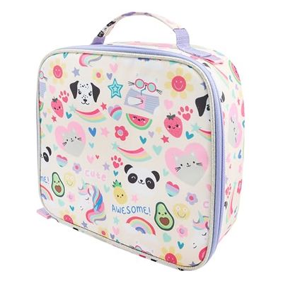 Polar Gear Cute Icons Lunch Bag, Durable Polyester