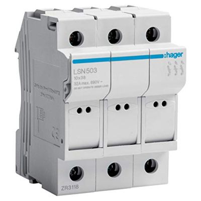 Afneembare houder L38 3P 32A 690V