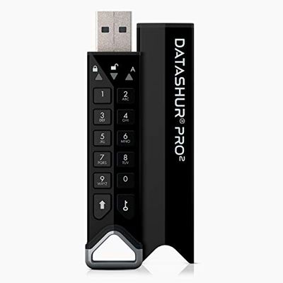 iStorage datAshur PRO2 512 GB - Beveiligde flashdrive - FIPS 140-2 Level 3 gecertificeerd - Beveiligd met een wachtwoord - Stof/waterdicht