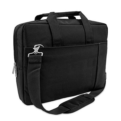Atlantis Land K51 Delux 15.6" Briefcase Black - Funda para Ordenador portátil (maletín de 39,6 cm, Bandolera, Negro)