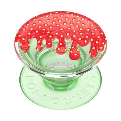 PopSockets: PopGrip - Supporto e Impugnatura per Telefoni Cellulari e Tablet con un Top Intercambiabile - Strawberry Jam Drip