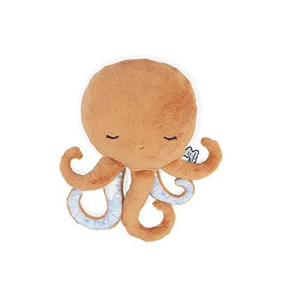 Kaloo - Petit Calme - Peluche Bébé Apaisante - Poulpe Orange 29 cm - Effet Bouillotte Chaud ou Froid - Matière Très Douce - Déhoussable - Dès la naissance, K970701