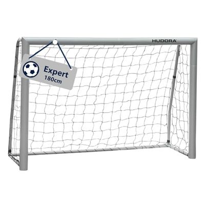 HUDORA Bolsa de futebol especialista - grande baliza de futebol para crianças e adultos - goleiro de futebol resistente à água e estável com rede densa