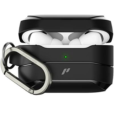 Proof Labs S10 Flexshell, custodia per Apple AirPods Pro di prima generazione, adatta per ricarica wireless, colore: nero