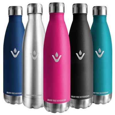 Vikaster Thermos, 750ml Borraccia, Borraccia acciaio inox Mantiene Caldo per 12 Ore/Freddo 24 Ore, Borracce Senza Perdite, Borraccia Adatto Bambini, Adulto, Scuola, Outdoor