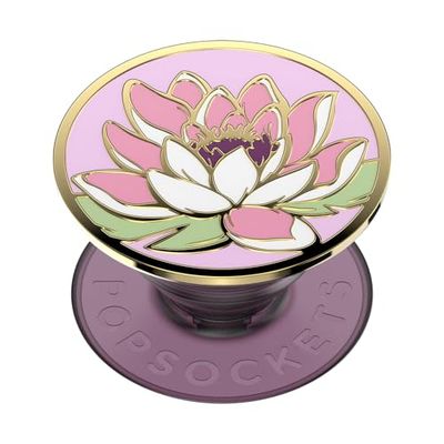 PopSockets: PopGrip - Supporto e Impugnatura per Telefoni Cellulari e Tablet con un Top Intercambiabile - Water Lily