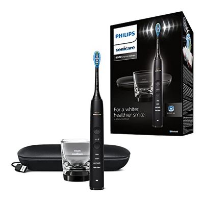 Philips Sonicare DiamondClean 9000 Cepillo de Dientes Eléctrico, con Aplicación, Negro (modelo HX9911/09)