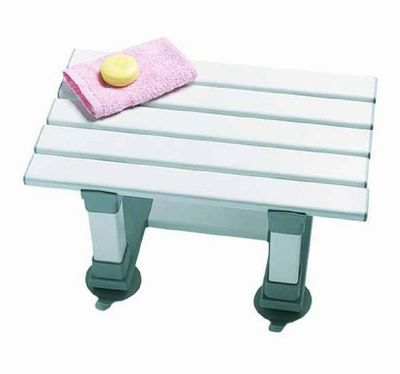 Aidapt Plastic 8" Slatted In Bath Seat with Suction Cups