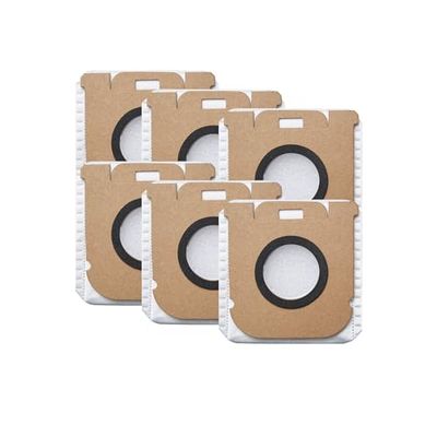 Dreame 6x Bolsas Originales Dreame de 2,5 L para Recoger el Polvo, Compatible con la estación aspiradora Z10, Gran Capacidad, Vaciado Rápido - Pack de 6