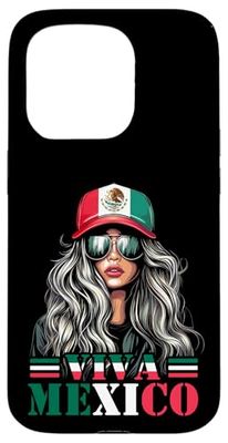 Viva Mexico Girl Mexico Flag Sunglasses Mexican Girl Womens Case for iPhone 15 Pro