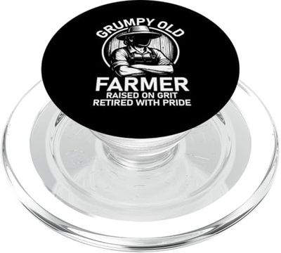 Grumpy Old Farmer Funny Grandma Jubilación Agricultura PopSockets PopGrip para MagSafe