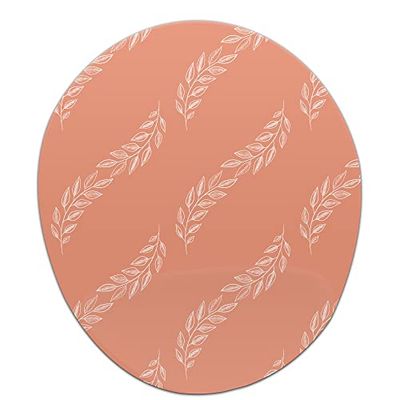 Bonamaison, Tappetino per mouse ergonomico con poggiapolsi, con stampa digitale, antiscivolo, per ufficio e casa, dimensioni: 20 x 23 cm