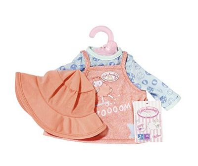 Baby Annabell Little Baby Dress 36cm - Voor Peuters Vanaf 1 Jaar - Perfect voor Kinderhandjes - Met Jurk, Zonnehoed & Kleerhanger