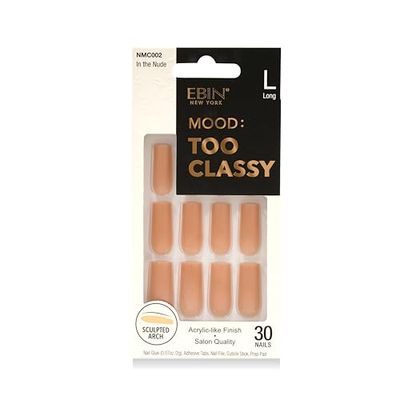 EBIN NEW YORK 3D Nail Mood: Too Classy - In The Nude (30 Nails Pack)