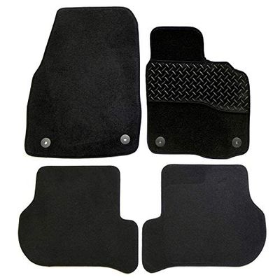 Sakura WW8154 Fully Tailored Carpet Floor Mats, Black
