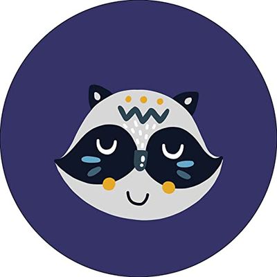 Bonateks, Round Digital Printed Mouse Pad, Non-Slip Base, for Office and Home, Diameter:22cm