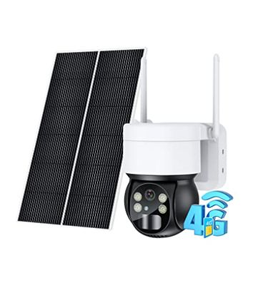 Ankway 4G Telecamera Esterno con SIM Scheda, 2K Telecamere Senza Fili da Esterno, 9000mAh Batteria con 6W Pannello Solare, Visione Notturna a Colori, Rilevamento PIR, Audio Bidirezionale, IP66