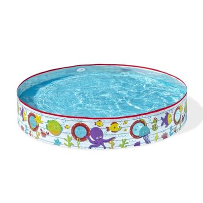 Uppblåsbar plaskpool för barn Bestway Fiskar 152 x 25 cm