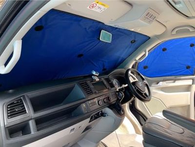 Covprotec Thermal Window Blinds Compatible With Citroen C2 (2004-2009)(3 door)(Rear Set With Stealth) With Backing Colour In Blue