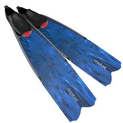 SEAC Motus Aletas largas de Buceo, Freediving y Pesca submarina, Adultos Unisex, Azul, 41/42