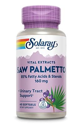 Solaray Saw Palmetto 160mg | Palma Enana Americana | 60 Perlas