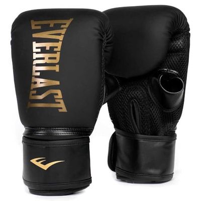 Guanti da Boxe Everlast Cardio Elite (S/M) Oro/Neri per sacco, colpitori e velocità, pollice aperto, chiusura avvolgente, doppio strato in schiuma e presa ergonomica - Originale Everlast