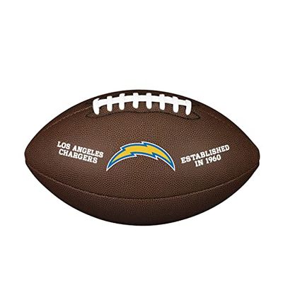 Wilson Palla da Football Americano NFL TEAM LOGO, Misura Ufficiale, Pelle Composita