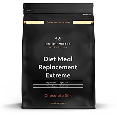 THE PROTEIN WORKS Sostituto Del Pasto Dietetico Extreme, Supporta la Perdita di Peso, Sazietà di Lunga Durata, Alto Contenuto di Proteine, 28 Pasti, Cioccolato Morbido, 2 kg