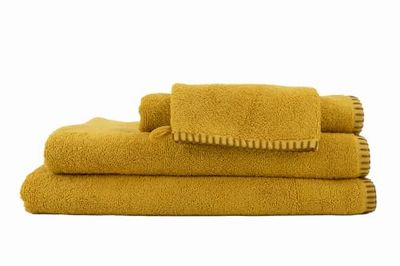 Toison d'Or Lenzuolo da bagno, Cotone, Curry, 70 x 140 cm