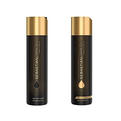 Sebastian Professional Dark Oil Lightweight Shampoo & Conditioner Duo, Smoothen & Nourish, For All Hair Types