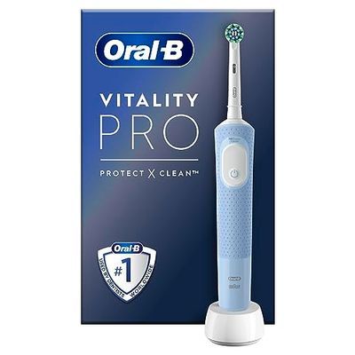 Oral-B Vitality Pro Elektrische tandenborstel, blauw, 1 borstel, ontworpen door Braun