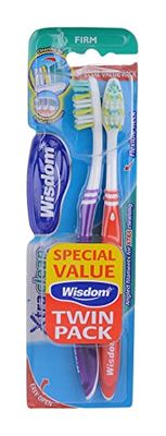 Wisdom Xtra Clean Lot de 2 brosses à dents fermes