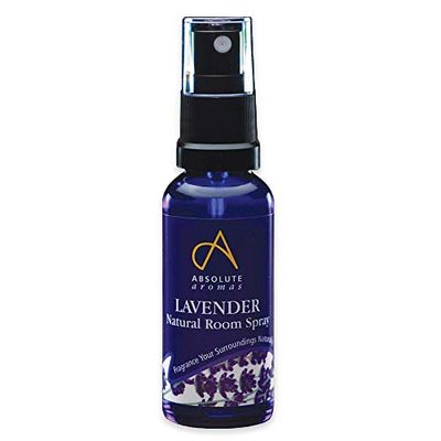 Absolute Aromas Spray d'Ambiance à la Lavande 30 ml - avec de l'huile essentielle de lavande pure (Lavandula angustifolia) - Un arôme léger, vif et calmant - 100% pur et naturel