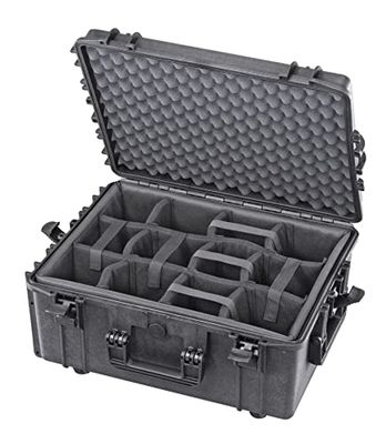Max Cases - Valigia Fotografica con Divisorie Mobili Imbottite per Trasportare e Proteggere Apparecchiature e Materiali Sensibili, MAX540H245CAM, Dimensioni Interne 594 x 473 x 270 mm