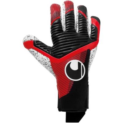 uhlsport Powerline Supergrip+ Finger Surround Fotbollshandskar för barn och män, målvaktshandskar med ny formel för män