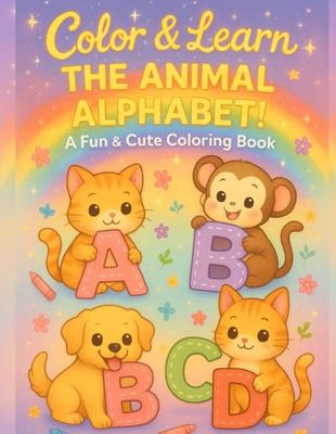Color & Learn: The Animal Alphabet!: A Cute & Fun Animal Coloring Book