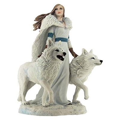 Nemesis Now Figurine Anne Stokes Gardiens d'hiver en résine Blanc 28 cm Taille Unique