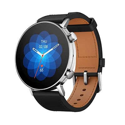 Amazfit Smartwatch, GTR 3 Pro, 46 mm, 1,45 inch, amoled, fitnesshorloge met bewaking van hartslag, slaap, stress, SpO2, GPS, meer dan 150 sportmodi, bluetooth-oproepen, muziekbediening, Alexa