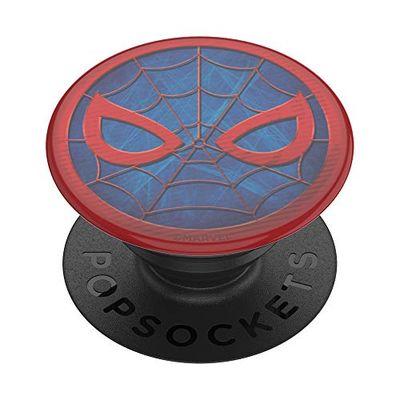 PopSockets PopGrip - Supporto e Impugnatura per Telefoni Cellulari e Tablet con un Top Intercambiabile - Spider-Man