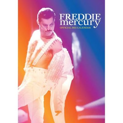 2025 Calendar Freddie Mercury Month to View A3 Calendar Official Product