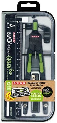 Arda Compasso Balustrone - Middle School Compass and High School Compass with Wheel. Professional Compass in Recycled Plastic.