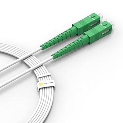 ARMANN® Koord/kabel/vezel-optische, 10 m ORANJE SFR BOUYGUES JARRETIER VEZEL OPTISCHE SC-APC NAAR SC-APC WIT