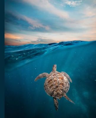 Sea Turtle Notebook: Sea Turtle Composition Book 110 pages 7.5 x 9.25