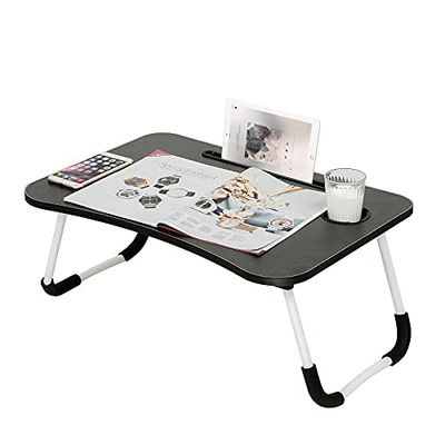 SXCDD Laptop Desk, Folding Laptop Stand, Multifunctional Laptop Bed Tray, 4 Tier Folding