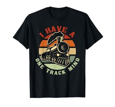 I Have A One Track Mind Funny Train T-Shirt