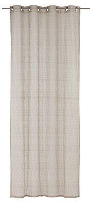 Elbersdrucke Colourful Moments 06 Eyelet Curtain Brown Transparent 255 x 140 cm 197858 Curtain for Living Room Bedroom Kitchen Hallway Children's Room