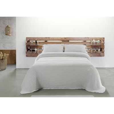 Hosteline Marbella Beige överkast 135/150 säng (1 st)