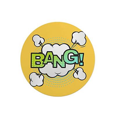 Questo Casa, Round Digital Printed Mouse Pad, Non-Slip Base, for Office and Home, Diameter:22cm