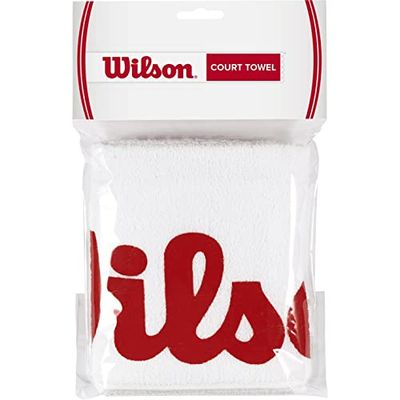 Wilson Unisex Wilson Hof Handdoek Wit Rood Wit Rood, Wit Rood, NS UK,75.00 x 50.00 cms